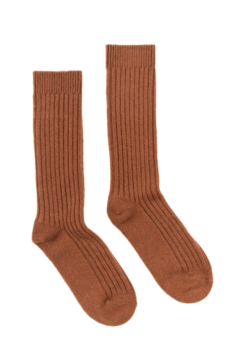 CashmereCloud - Mid-calf socks - Brown