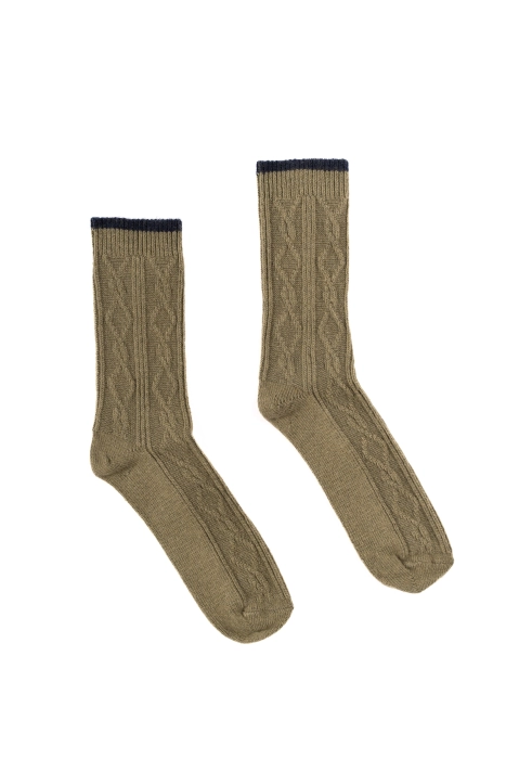 Cashmere - Mid-calf Socks - Green
