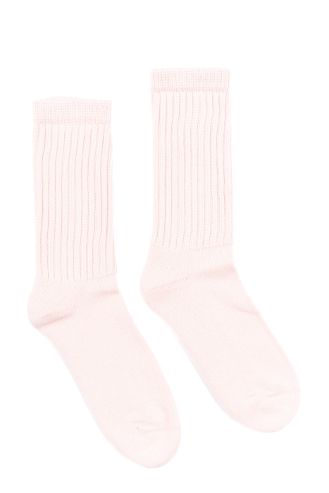 RibbedSummerGlow - Mid-calf socks - Pink