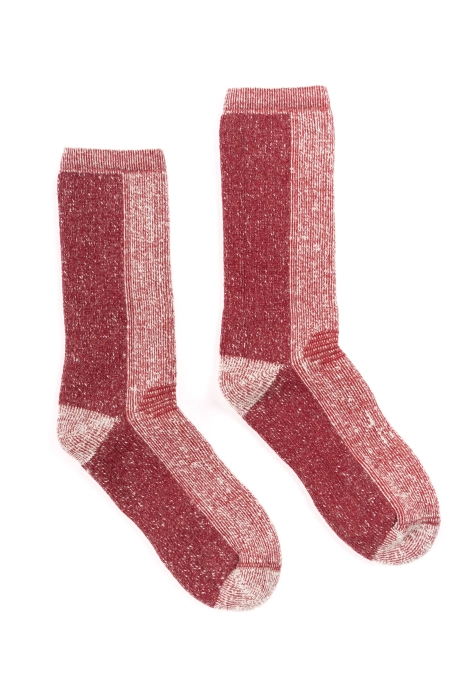 AthleticMerinoWool - Mid-calf socks - Red/Offwhite