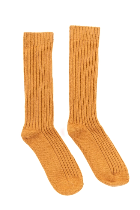 CashmereCloud - Mid-calf socks - Yellow Mustard