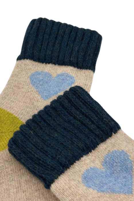HeartWarm - Ankle High Socks - Beige - 2 Pack